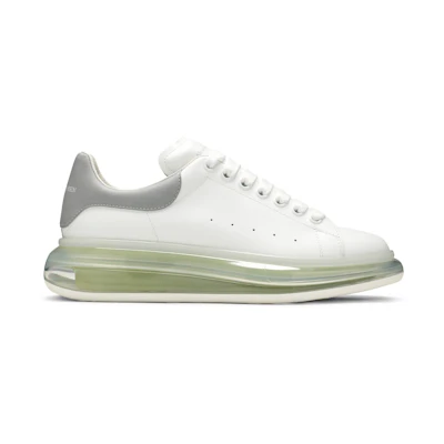Alexander McQueen Oversized Sneaker 'Transparent Sole - White Gunmetal'