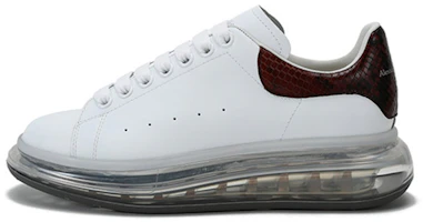 Alexander McQueen Oversized Sneaker 'Transparent Sole - Walnut Snakeskin' 645872-WHZ4P-9574 Alexander McQueen Oversized Sneaker 'Transparent Sole - Walnut Snakeskin' 645872-WHZ4P-9574