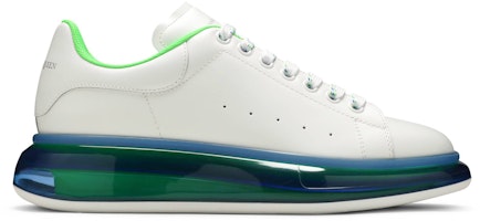 Alexander McQueen Oversized Sneaker 'Transparent Sole - White Blue' 662657-WHYBY-9467 Alexander McQueen Oversized Sneaker 'Transparent Sole - White Blue' 662657-WHYBY-9467