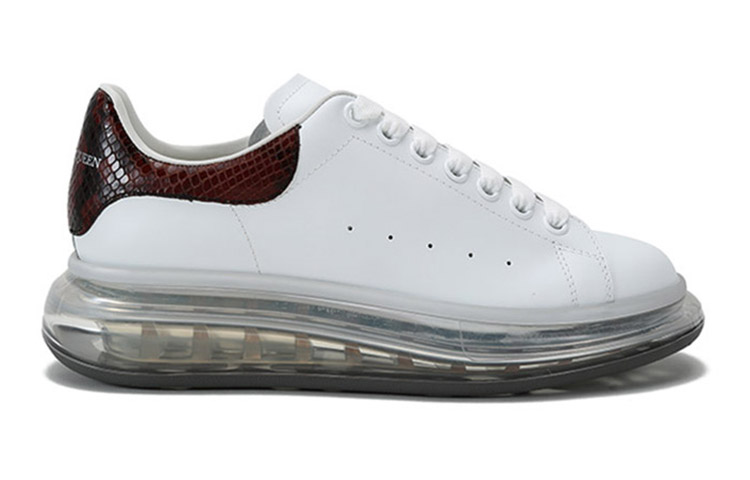 Order 亚历山大·麦昆 透明鞋底核桃蛇皮厚底运动鞋 645872-WHZ4P-9574