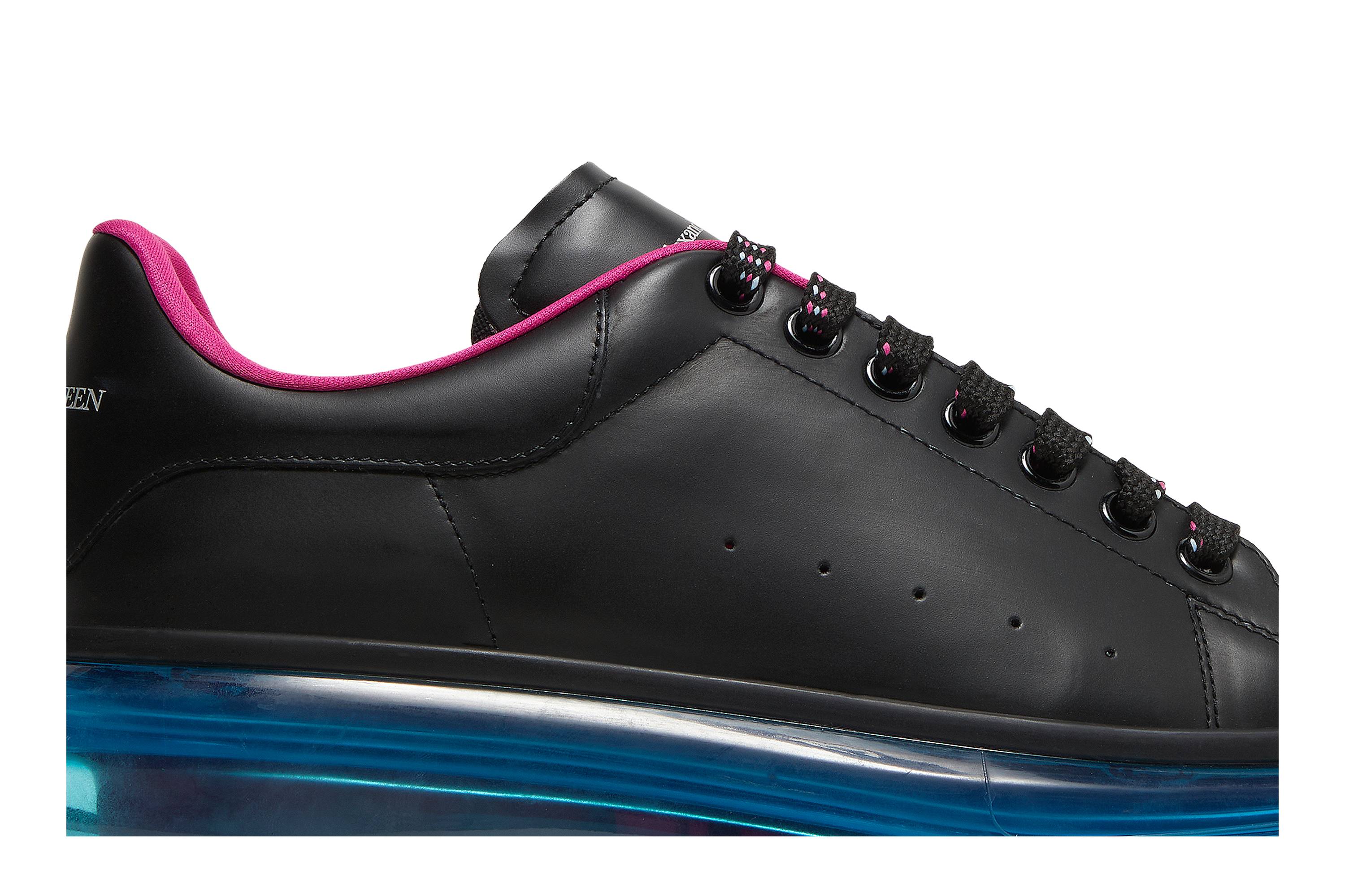 Alexander McQueen Oversized Sneaker 'Transparent Sole - Black Blue' 圖 2