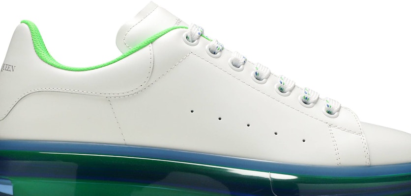 Alexander McQueen Oversized Sneaker 'Transparent Sole - White Blue' 662657-WHYBY-9467 Order Alexander McQueen Oversized Sneaker 'Transparent Sole - White Blue' 662657-WHYBY-9467