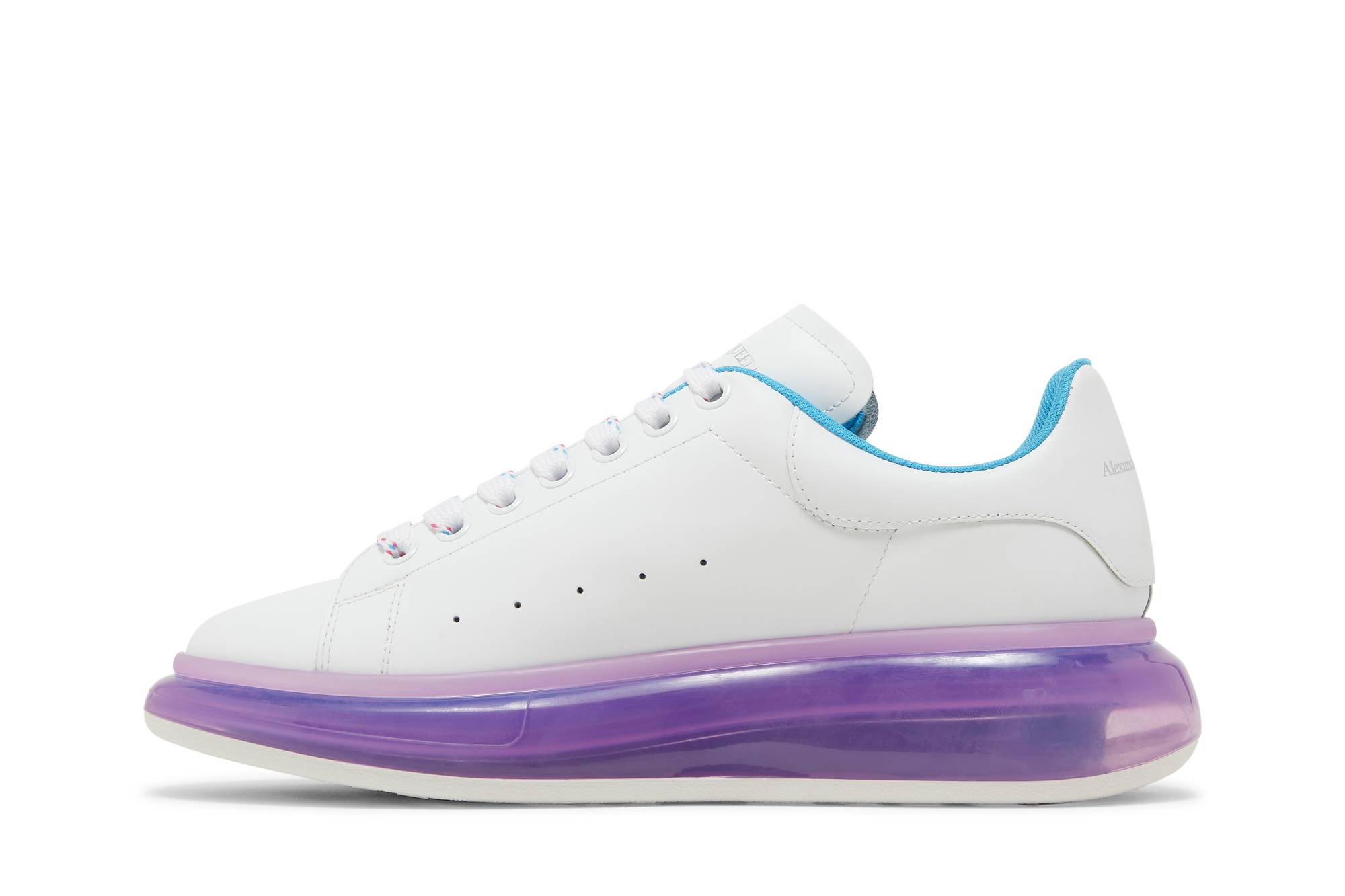 Lookbook Alexander McQueen Sneaker Oversized 'Sole Transparan - Putih Ungu' 662657-WHYBY-9468