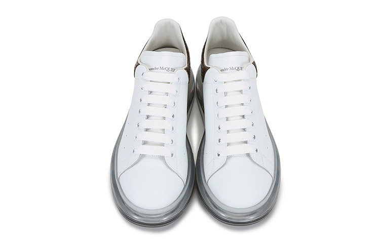 Shop Alexander McQueen Oversized Sneaker 'Transparent Sole - Tan Snakeskin' 645872-WHZ4P-9311