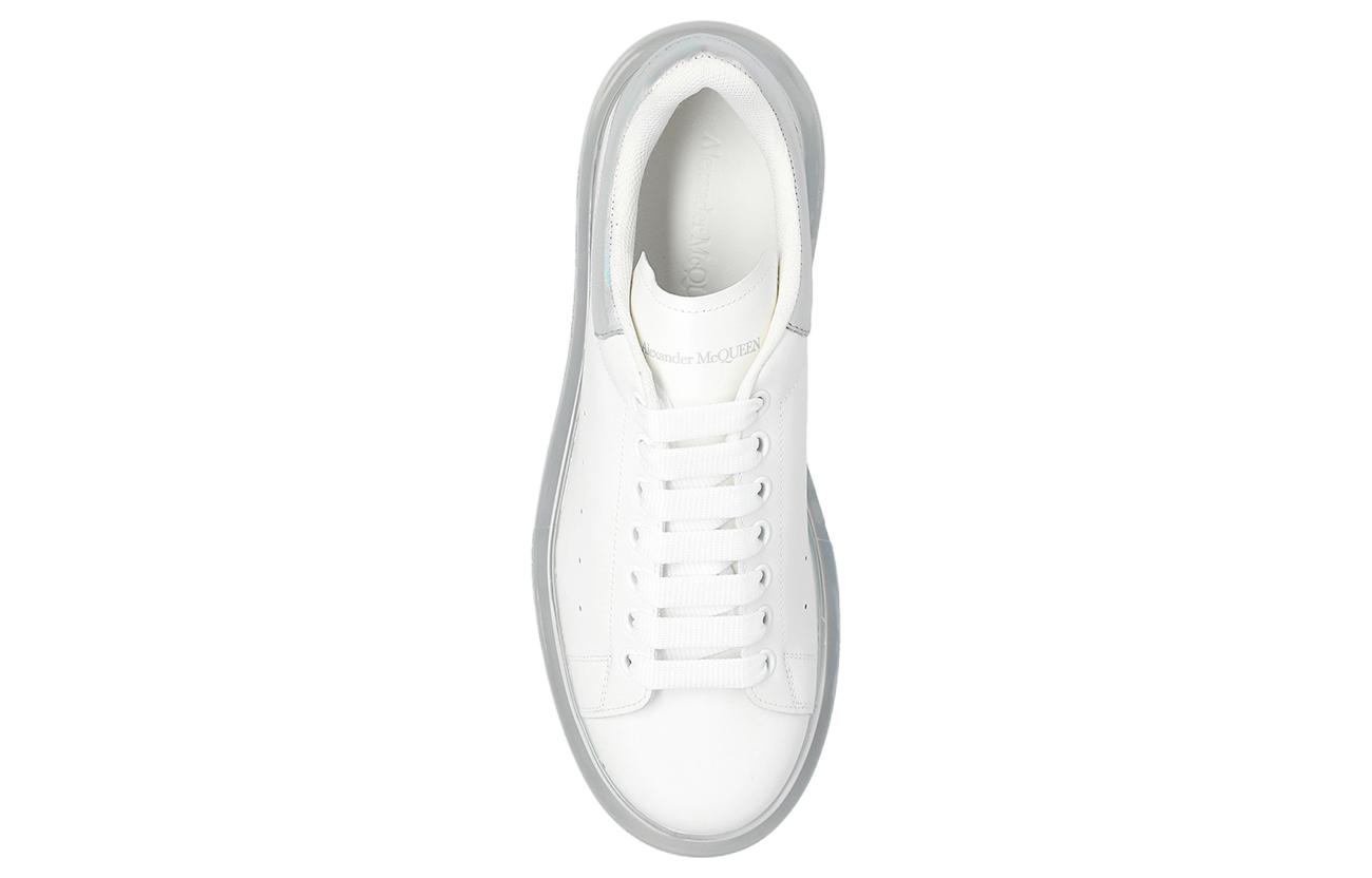 Shop Alexander McQueen Oversized Sneaker 'Sole Transparan - Putih Iridescent' 662657WID319637