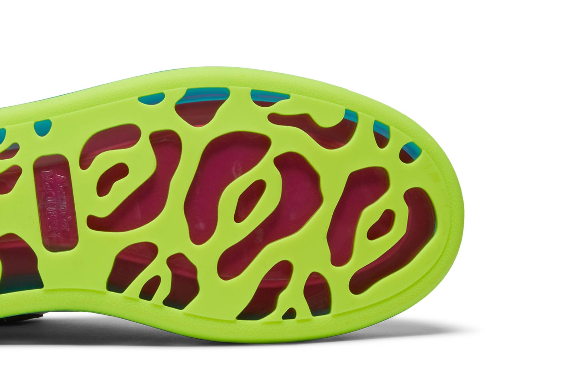 Purchase 알렉산더 맥퀸 오버사이즈 스니커즈 (투명 밑창 - 화이트 이리데슨트) 662657-WIBN3-9769