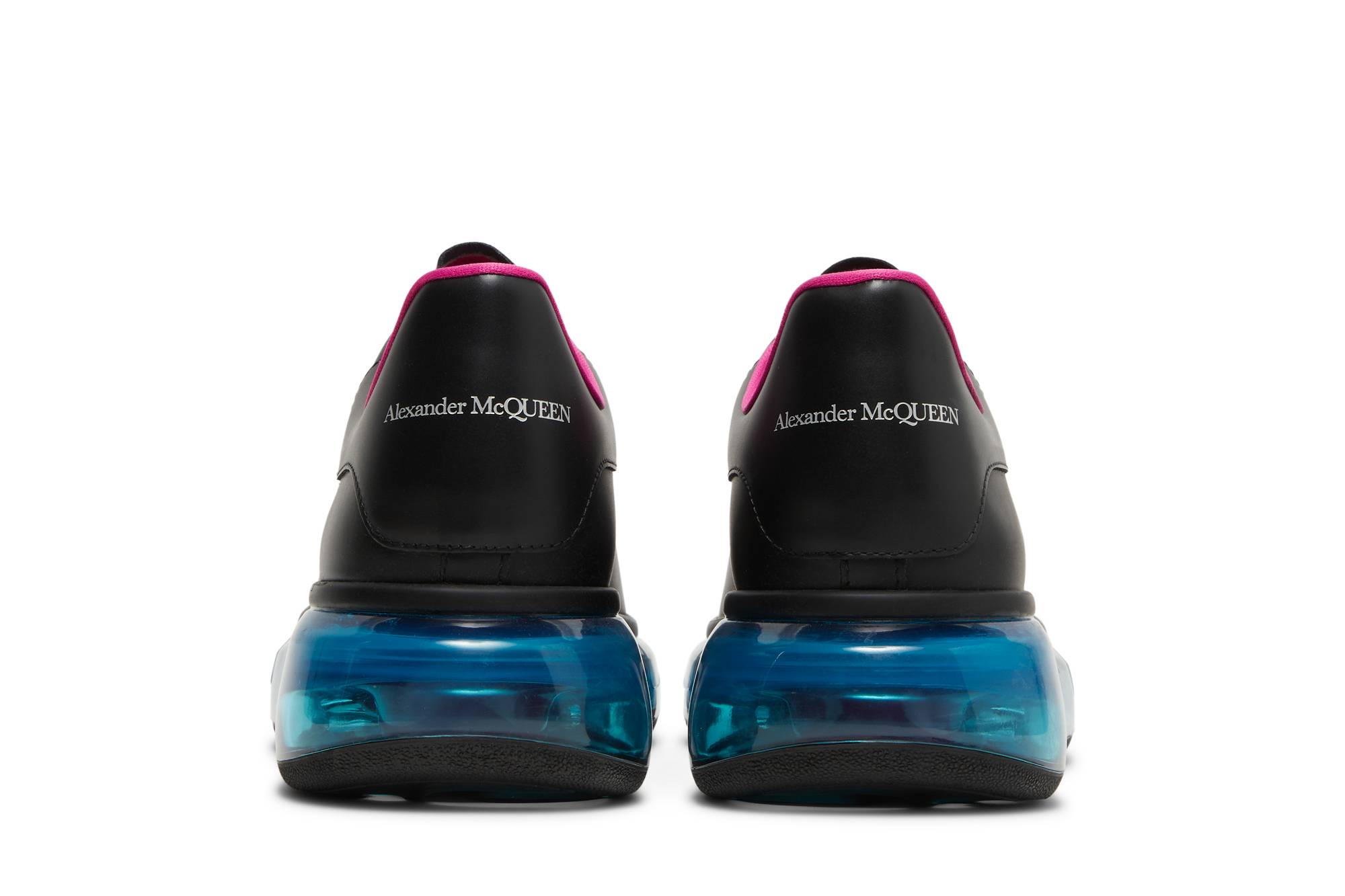 Alexander McQueen Oversized Sneaker 'Transparent Sole - Black Blue' 圖 6