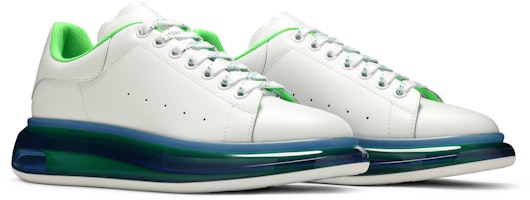 亞歷山大·麥昆透明底白藍色超大號運動鞋 662657-WHYBY-9467 Cheap 亞歷山大·麥昆透明底白藍色超大號運動鞋 662657-WHYBY-9467