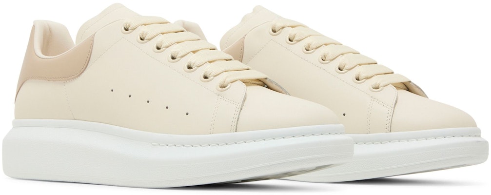 亞歷山大·麥昆 皮革 低幫繫帶圓頭 時尚休閒鞋 男款 白色 Cheap 亞歷山大·麥昆 皮革 低幫繫帶圓頭 時尚休閒鞋 男款 白色