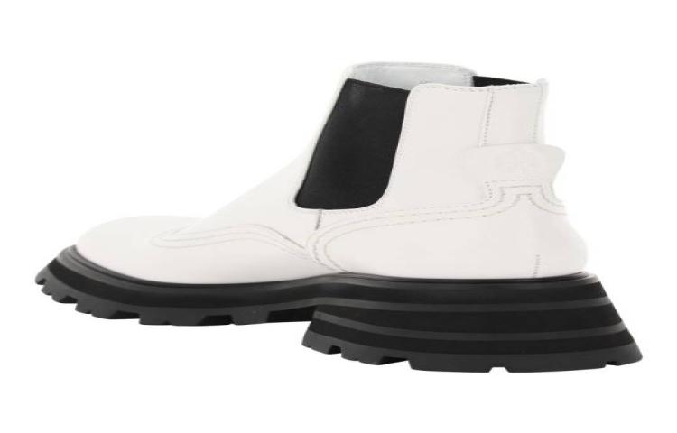 Buy 亚历山大·麦昆白色厚底休闲鞋 212527NCX000001_9360