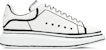 Alexander McQueen Oversized Sneaker 'Putih Hitam' 627867-WHYBI-9061