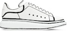 Buy Alexander McQueen Oversized Sneaker 'Putih Hitam' 627867-WHYBI-9061