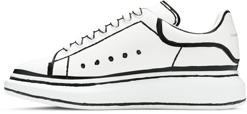 Alexander McQueen Sepatu Oversized 'Putih Hitam' 627867-WHYBI-9061 Lookbook Alexander McQueen Sepatu Oversized 'Putih Hitam' 627867-WHYBI-9061