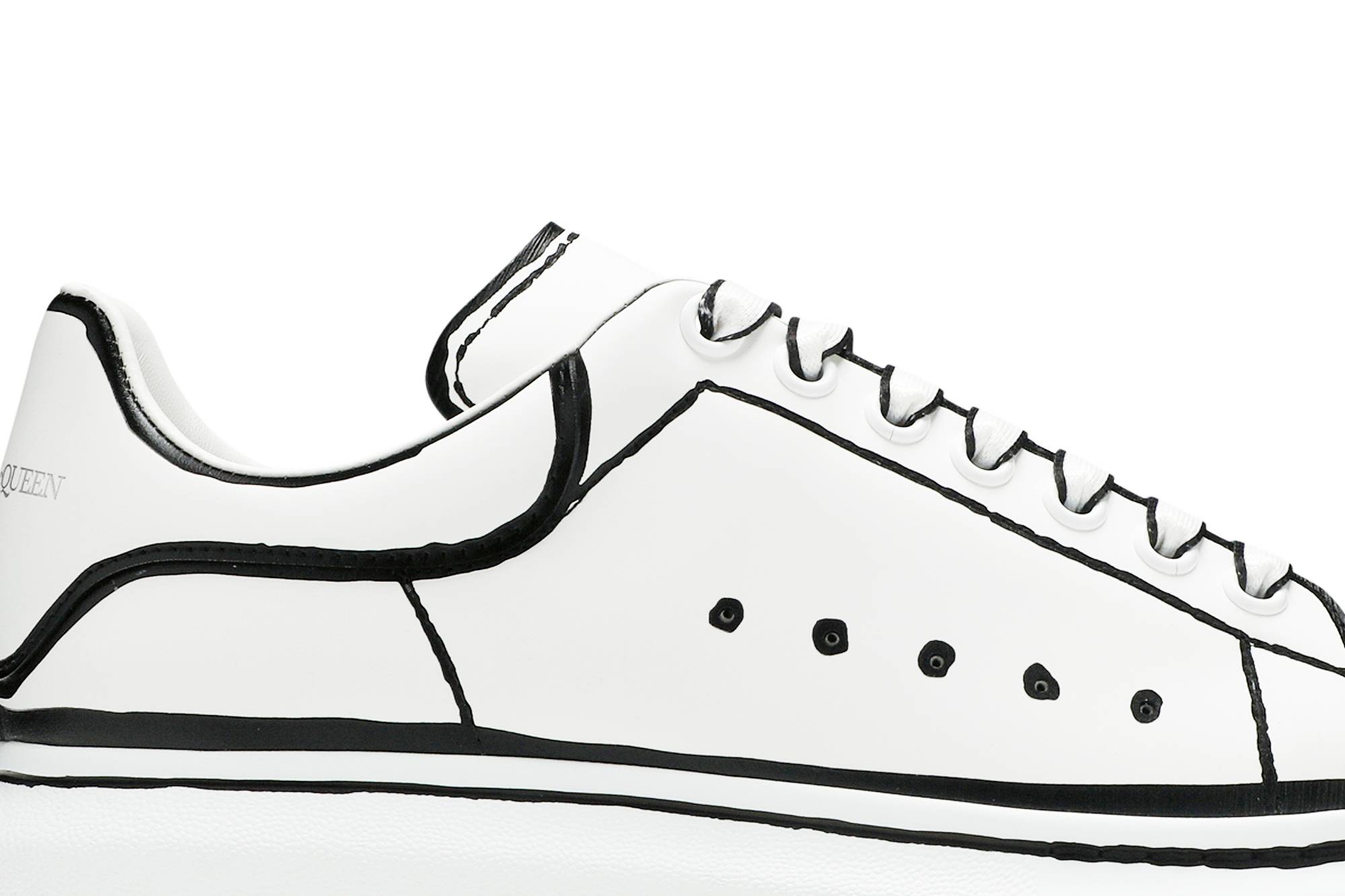 Order アレキサンダー・マックイーン オーバーサイズスニーカー 'ホワイトブラック' 627867WHYBI9061 627867WHYBI9061