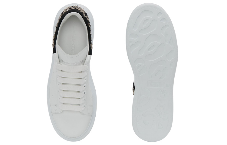 Shop Zapatillas Alexander McQueen Oversized 'Blanco Negro'. 711148WICG99089