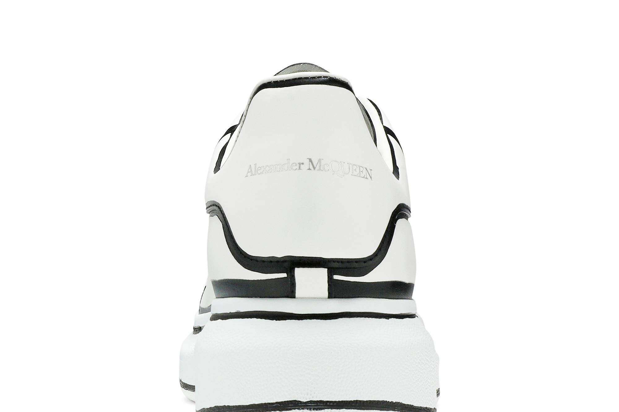 Sizing アレキサンダー・マックイーン オーバーサイズスニーカー 'ホワイトブラック' 627867WHYBI9061 627867WHYBI9061