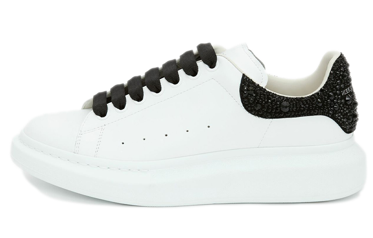Alexander McQueen Oversized Sneaker 'White Black Crystal' 662654WIA4U9581