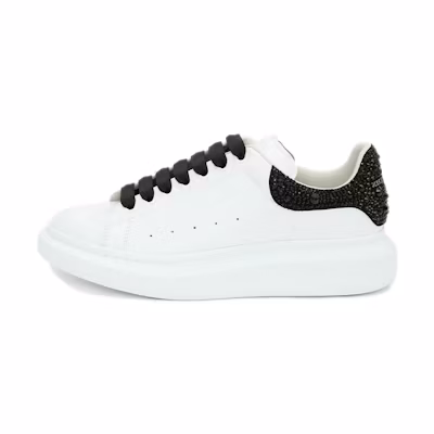 Alexander McQueen Oversized Sneaker 'White Black Crystal'