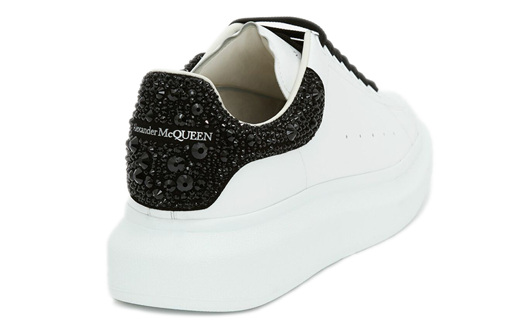 Shop Alexander McQueen Zapatillas Oversized 'Blanco Negro Cristal' 662654-WIA4U-9581
