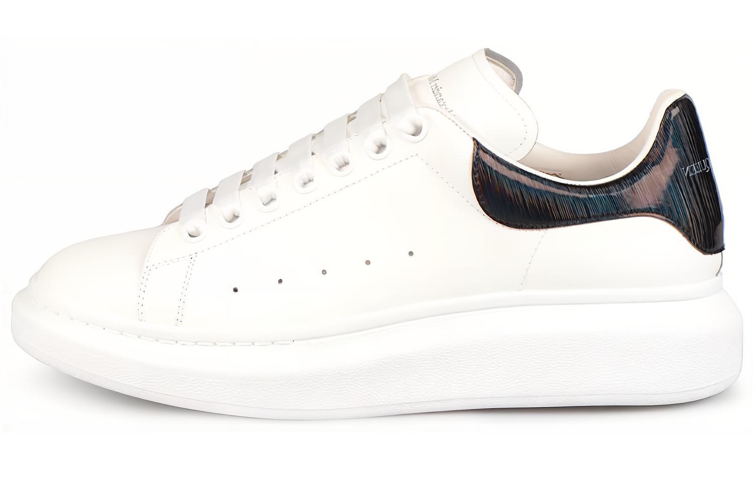 Alexander McQueen Oversized Sneaker 'White Black Iridescent' 553680WIA4N9061