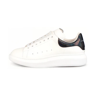 Alexander McQueen Oversized Sneaker 'White Black Iridescent'