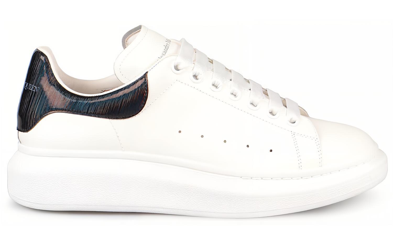 Order Alexander McQueen Oversized Sneaker 'Putih Hitam Iridescent' 553680WIA4N9061