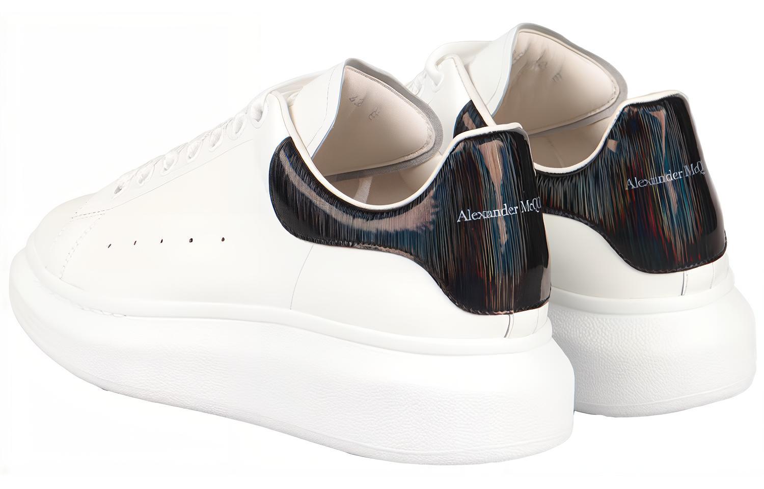 Shop Zapatillas Alexander McQueen Oversized 'Blanco Negro Iridiscente' 553680-WIA4N-9061