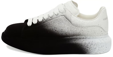 Alexander McQueen Oversized Sneaker 'White Black Spray' 575415-WHWM1-9034 Alexander McQueen Oversized Sneaker 'White Black Spray' 575415-WHWM1-9034