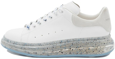 Alexander McQueen Oversized Sneaker 'White Blue Splatter' 625174WHYBB9176 Alexander McQueen Oversized Sneaker 'White Blue Splatter' 625174WHYBB9176