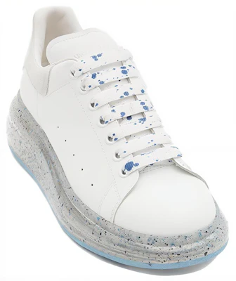 Alexander McQueen Oversized Sneaker 'Putih Biru Splatter' 625174-WHYBB-9176 Lookbook Alexander McQueen Oversized Sneaker 'Putih Biru Splatter' 625174-WHYBB-9176