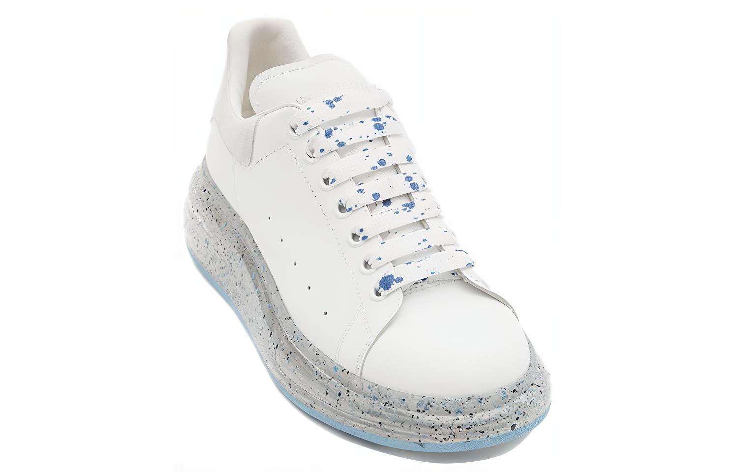Lookbook Zapatillas Alexander McQueen Oversized 'Blanco Azul Salpicado' 625174WHYBB9176