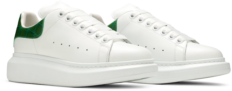 (W) Alexander McQueen Oversized Sneaker 'Putih Hijau Chrome' 553770-WIAF8-9409 Cheap (W) Alexander McQueen Oversized Sneaker 'Putih Hijau Chrome' 553770-WIAF8-9409