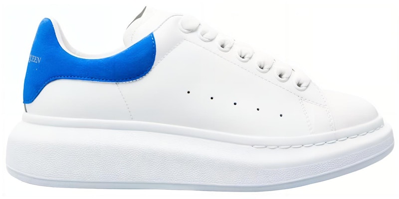 Alexander McQueen Oversized Sneaker 'Putih Biru Elektrik' 553680-WHGP7-9124 Order Alexander McQueen Oversized Sneaker 'Putih Biru Elektrik' 553680-WHGP7-9124