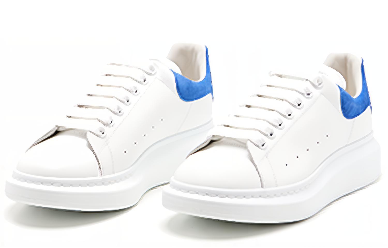 Lookbook Alexander McQueen Oversized Sneaker 'Putih Biru Elektrik' 553680-WHGP7-9124