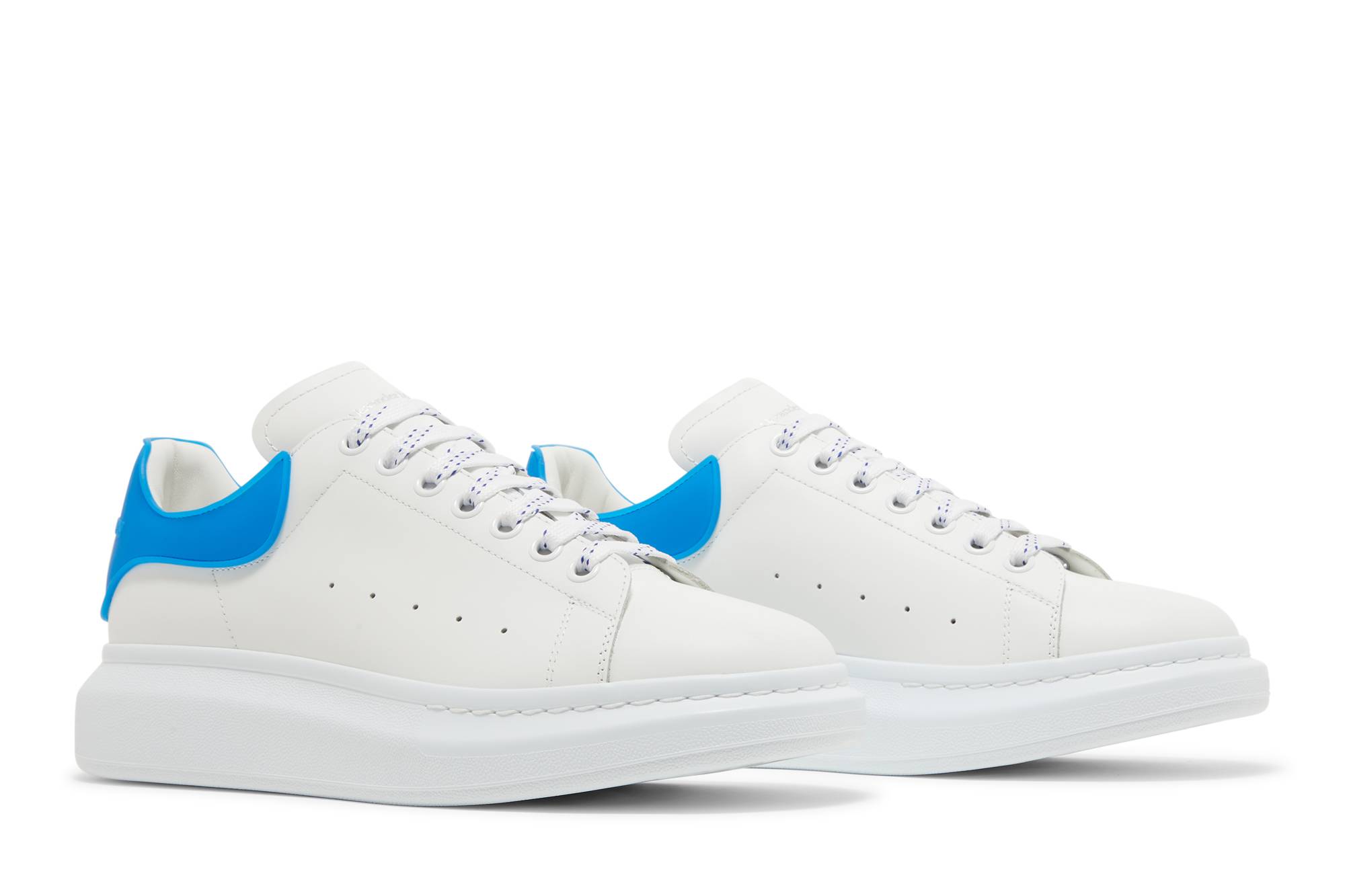 Cheap Alexander McQueen 亞歷山大·麥昆 舒適低幫 時尚板鞋 男款 白藍