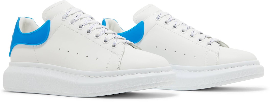 Alexander McQueen 亞歷山大·麥昆 舒適低幫 時尚板鞋 男款 白藍 Cheap Alexander McQueen 亞歷山大·麥昆 舒適低幫 時尚板鞋 男款 白藍