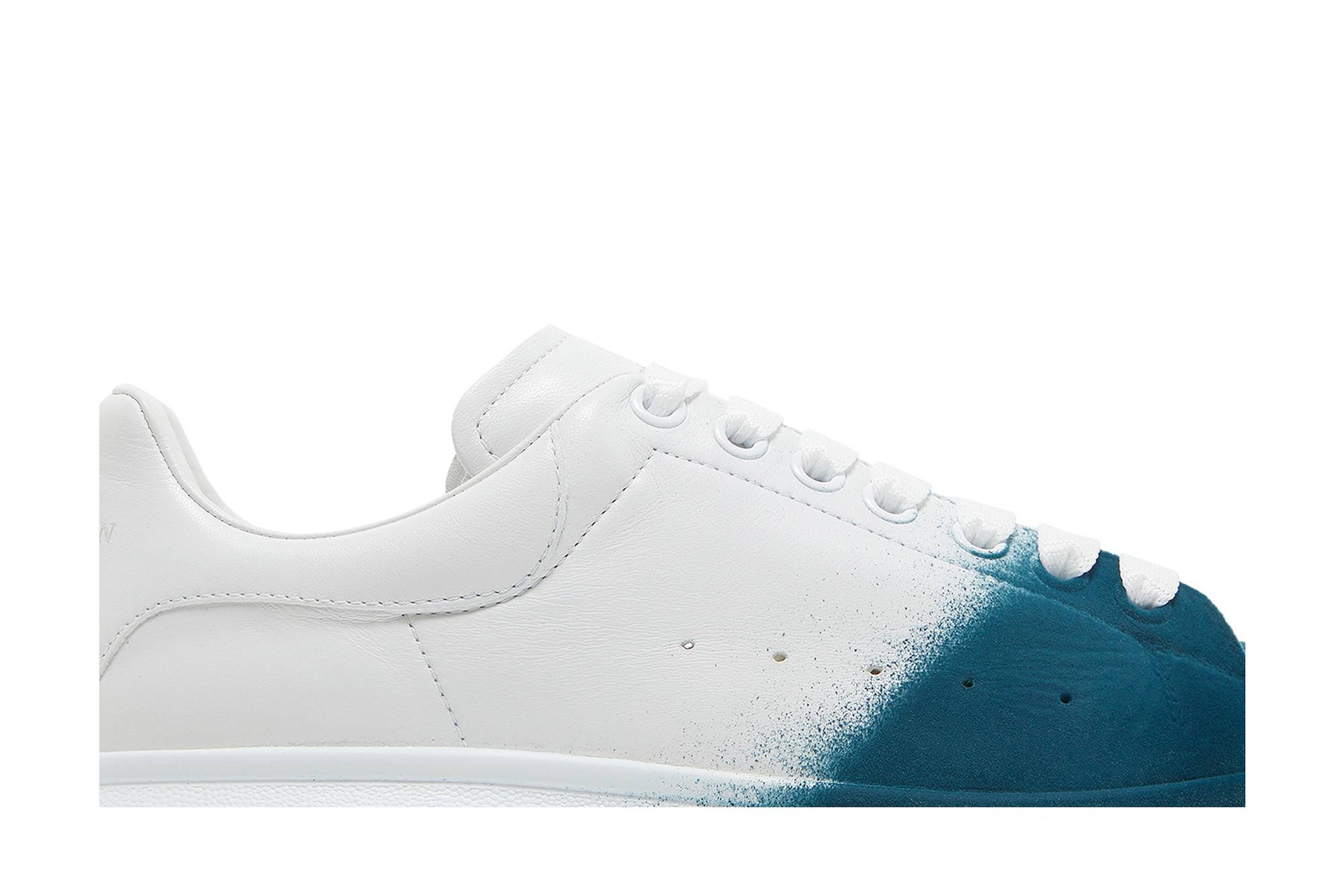 Order 亚历山大麦昆白色翡翠绿喷溅大码运动鞋 575415WHWM29706