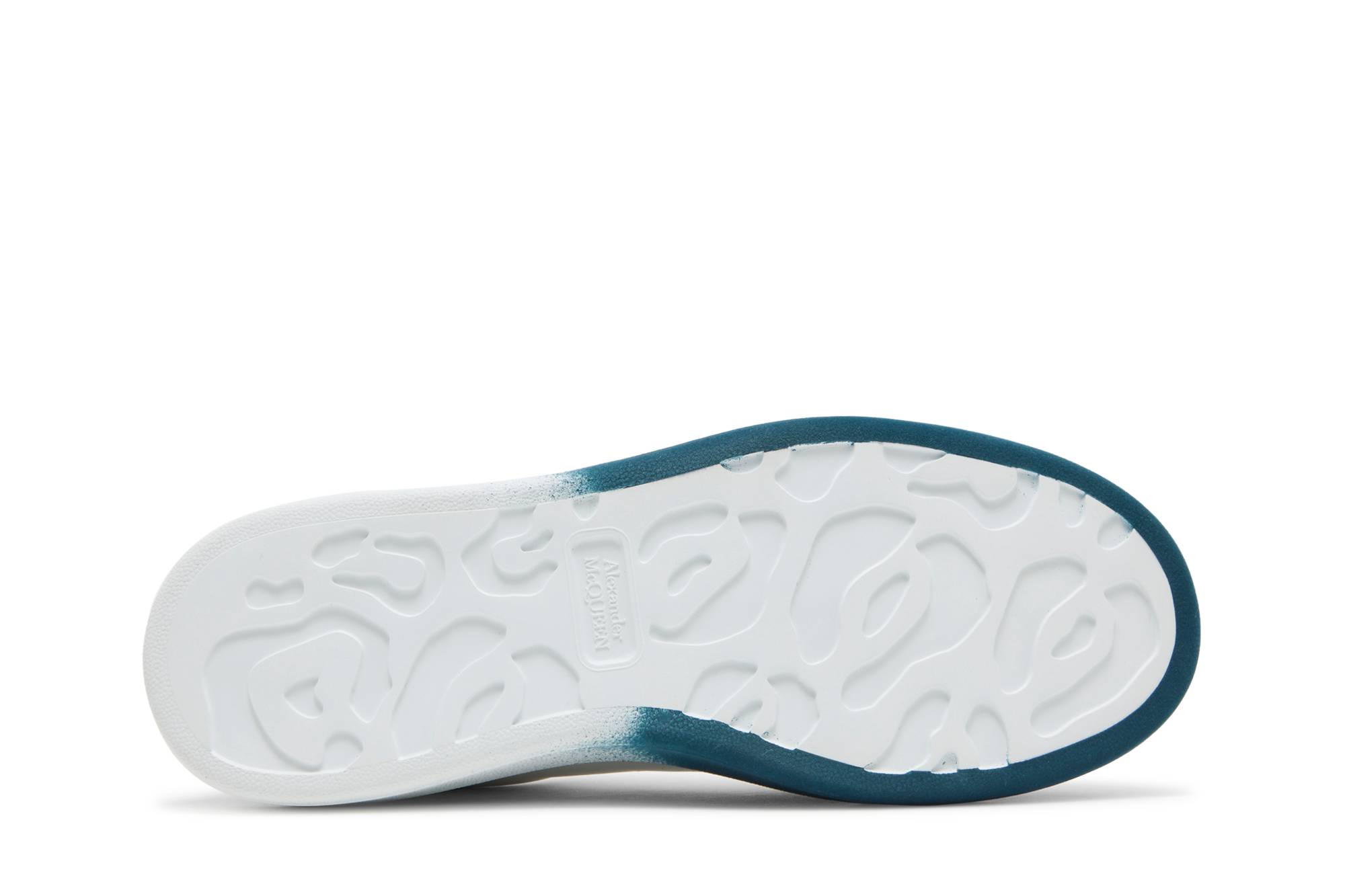 Shop 亚历山大麦昆白色翡翠绿喷溅大码运动鞋 575415WHWM29706