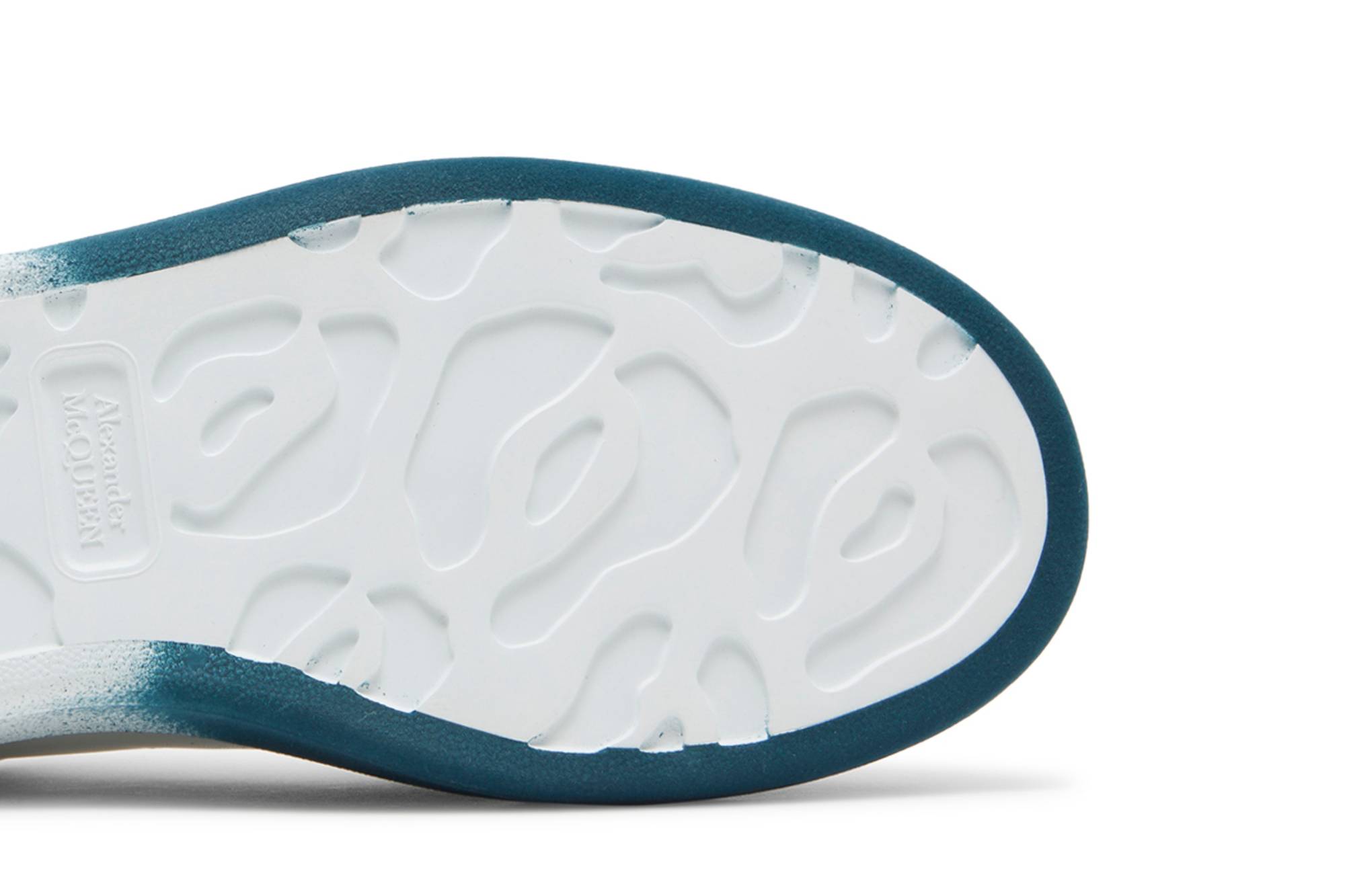 Purchase 亚历山大麦昆白色翡翠绿喷溅大码运动鞋 575415WHWM29706