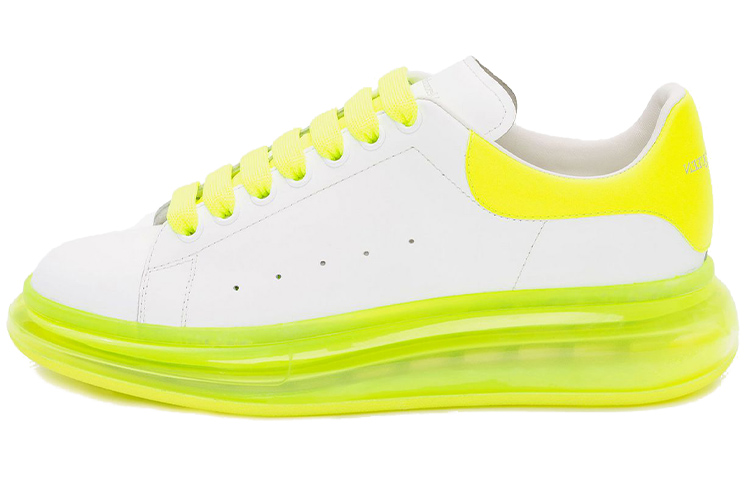 Buy 알렉산더 맥퀸 오버사이즈 스니커즈 '화이트 플로레센트 옐로우' 604232-WHX9W-9179