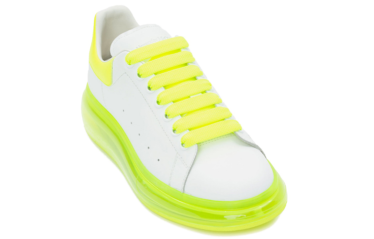 Order 알렉산더 맥퀸 오버사이즈 스니커즈 '화이트 플로레센트 옐로우' 604232-WHX9W-9179