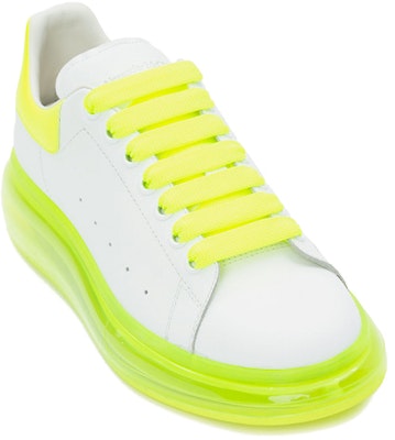 알렉산더 맥퀸 오버사이즈 스니커즈 '화이트 플로레센트 옐로우' 604232-WHX9W-9179 Order 알렉산더 맥퀸 오버사이즈 스니커즈 '화이트 플로레센트 옐로우' 604232-WHX9W-9179