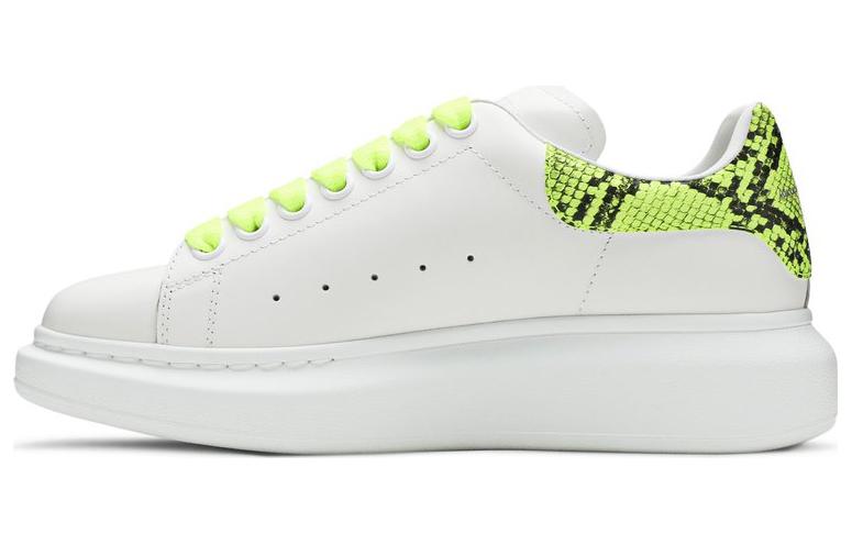 Buy Zapatillas Alexander McQueen Oversized 'Blanco Amarillo Fluo Python' 553680-WHX9M-9179