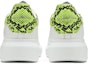 Shop Zapatillas Alexander McQueen Oversized 'Blanco Amarillo Fluo Python' 553680-WHX9M-9179