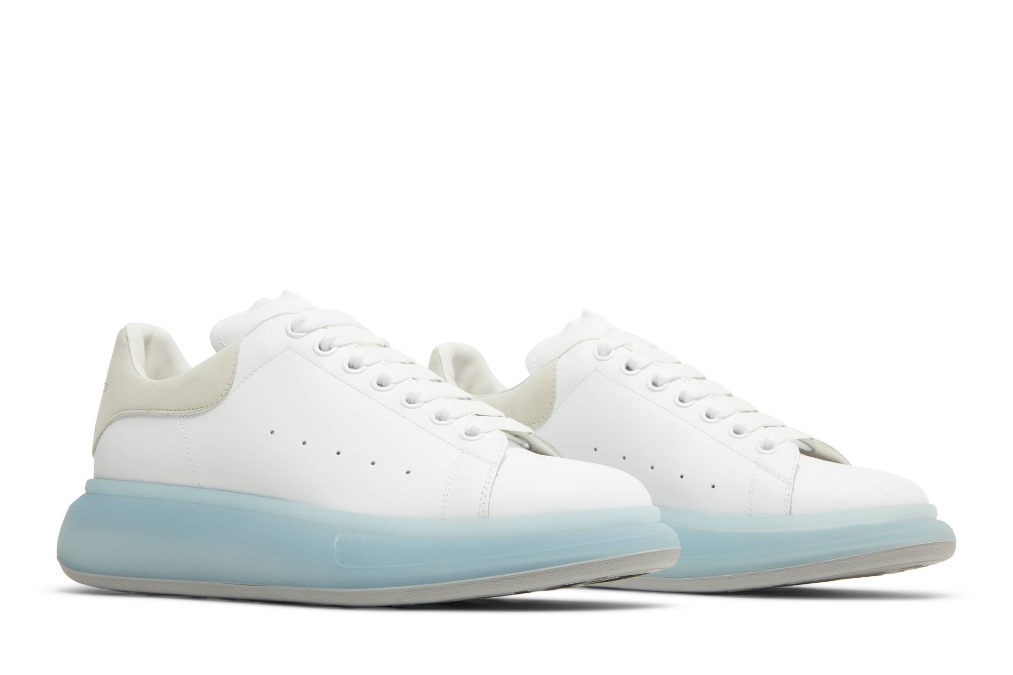 Cheap Alexander McQueen Sepatu Oversized 'Putih Biru Dingin' 667828-WIAFA-9430