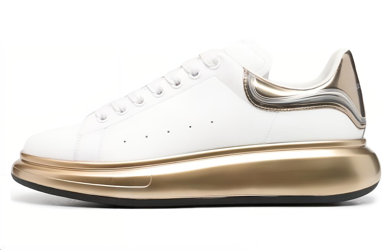 Buy 알렉산더 맥퀸 오버사이즈 스니커즈 (화이트 골드) 750341-WIDJT-8834