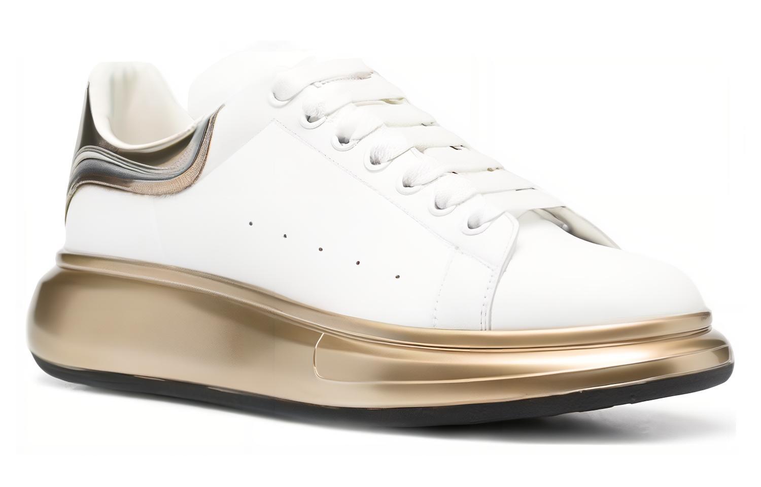Lookbook 알렉산더 맥퀸 오버사이즈 스니커즈 (화이트 골드) 750341-WIDJT-8834