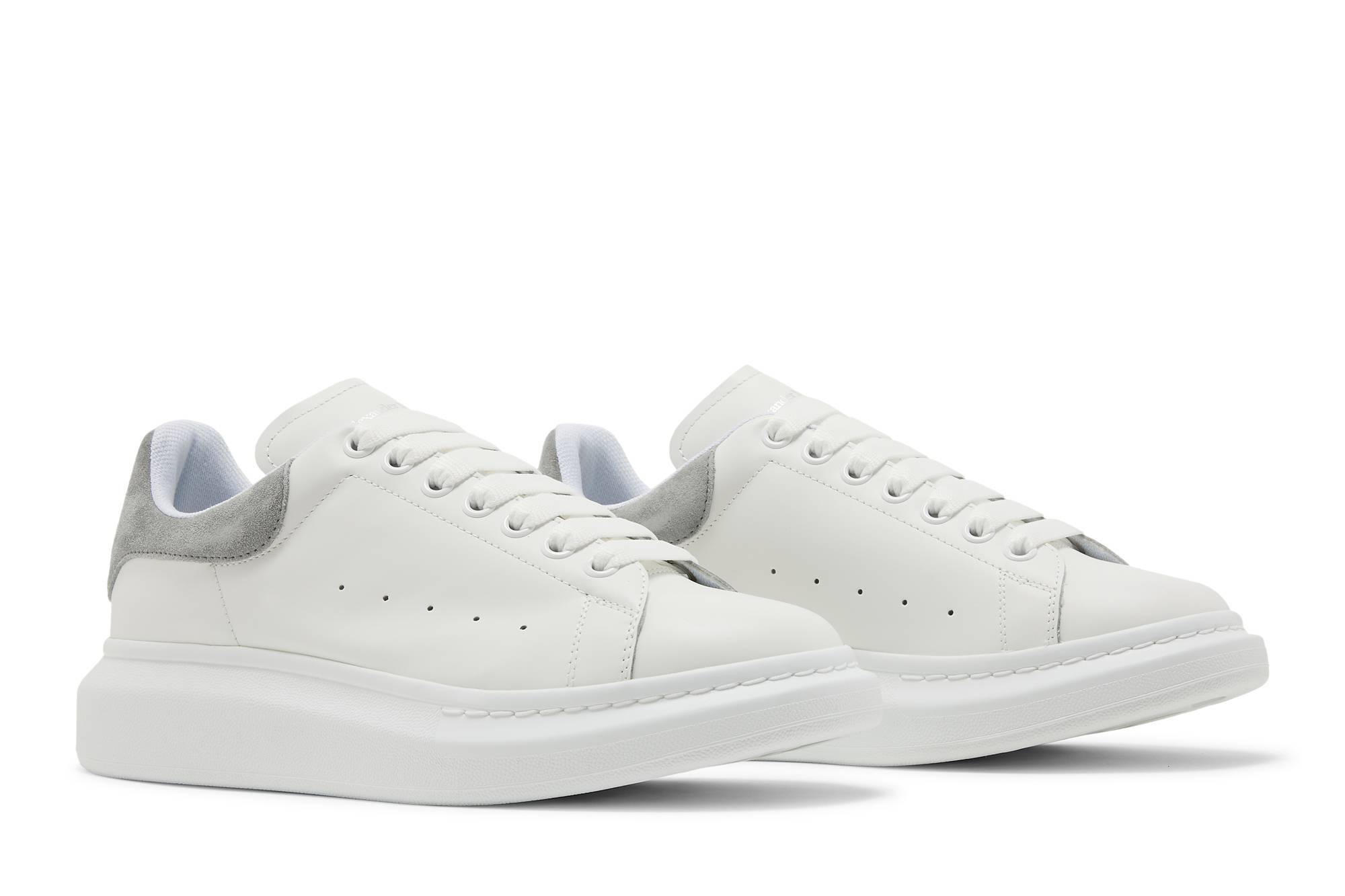 Cheap Alexander McQueen Sneaker Oversized 'Putih Abu Suede' 634609-WHNBZ-9724