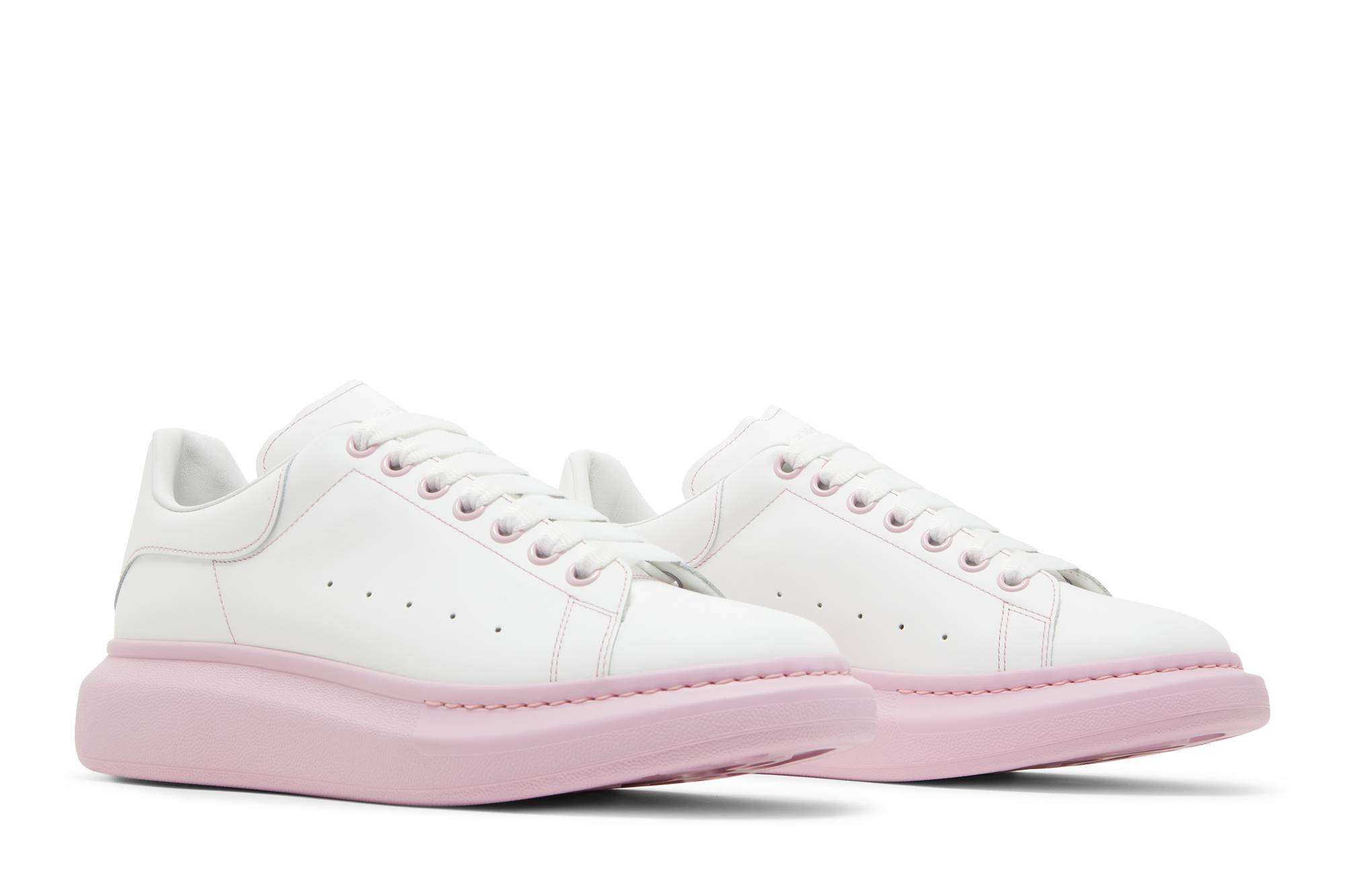 Cheap Alexander McQueen Oversized Sneaker 'Putih Ais Merah Jambu' 553680-WIBN8-9657