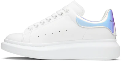Shop Alexander Mcqueen 光滑小牛皮 白雷射 帆布鞋 白#送禮推薦